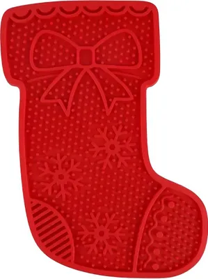 Produktbild von AFP Leckmatte Happy Holidays Weihnachtsstrumpf