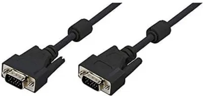 Productafbeelding van LogiLink VGA-kabel, 2 x stekker, ferrietkern, zwart, 5 meter