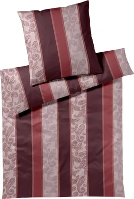 Produktbild von JOOP Bettwäsche Paisley Stripes rouge Bettbezug einzeln 155x220 cm