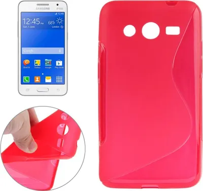 Produktbild von Schutzhülle TPU Case Hülle für Handy Samsung Galaxy Core 2 SM-G355H Rot