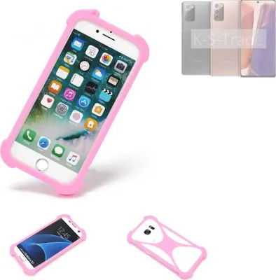 Produktbild von K-S-Trade Handy Hülle kompatibel mit Galaxy Note 20 LTE Schutz Hülle Bumper Silikon Schutz Hülle Cover Case Silikoncase Silikonbumper TPU Softcase