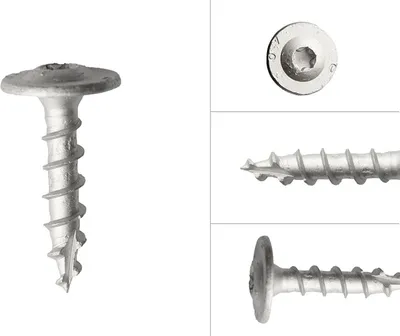 Obrázok produktu pre Pozinkované skrutky na podpery stĺpikov 8 x 50 mm - na 50 kusov