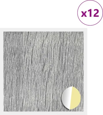 Image de Couverture de vis auto-adhésive 12 pcs Gris Sonoma