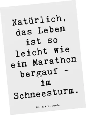 Produktbild von Mr. & Mrs. Panda Ansichtskarte Spruch Leichtigkeit im Leben - Weiß - Geschenk, Glück, Gefühl, Grußkarte, Humor, Kunstkarten, Postkarte, Zitat, Zauber, Postkarten