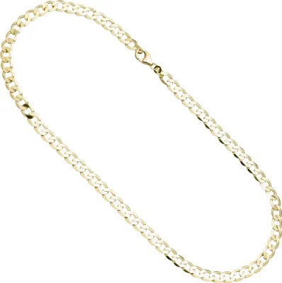 Produktbild von JOBO Panzerkette 333 Gelbgold 6,6 mm 50 cm Gold Kette Halskette Goldkette Karabiner