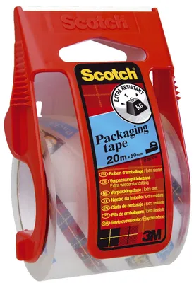 Productafbeelding van Scotch® E5020D verpakkingstape, handmatig afrolbaar, 20 meter x 50 mm, transparant