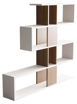 Immagine prodotto di Libreria in legno "Karlin" - 120 x 20 x 109 cm - Bianco
