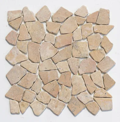 Produktbild von Mosaikfliesen Stein - M-012 - Marmor Bruchstein Mosaik Wandfliesen Bodenfliesen - Naturstein Fliesen Lager Verkauf Stein-Mosaik Herne NRW