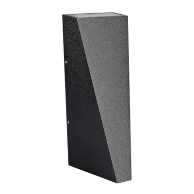 Zdjęcie produktu dla Kinkiet zewnętrzny LED VT-826-B-N czarny 4W Ciepła biel 450lm aluminium wym:20x9x9cm IP65 V-TAC