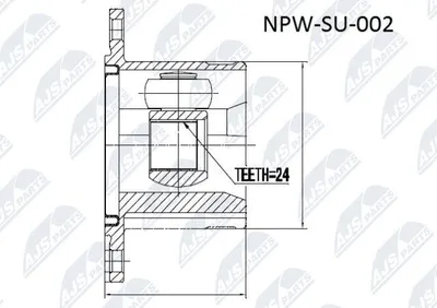 Produktbild von NTY Gelenksatz Antriebswelle Getriebeseitig für SUZUKI Grand Vitara II SUV (JT, TE, TD) NPW-SU-002
