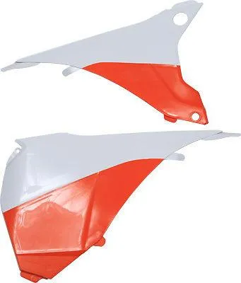 Produktbild von Luftfilterdeckel Für Ktm 125/500 Exc/Excf 14-16 Farbe Weiss/Orange
