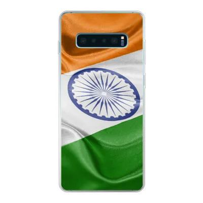 Produktbild von MuchoWow® Handyhülle Schutzhülle Hülle für Samsung Galaxy S10 Lite Nahaufnahme der Flagge von Indien Silikon Softcase Handy Hülle - Schutz