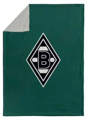 Produktbild von Borussia Mönchengladbach Kuscheldecke Cozy Logo dunkelgrün
