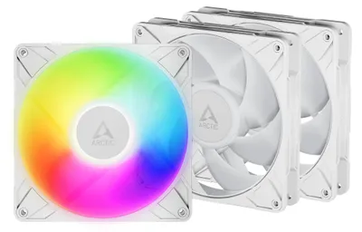 Productafbeelding van ARCTIC P14 Pro ARGB behuizingsventilator, 140 mm, 3-pack, wit