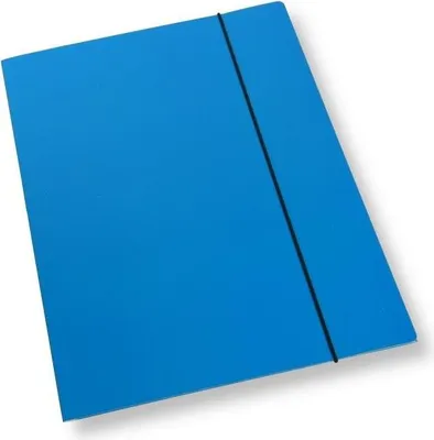 Produktbild von A4-Mappe mit Gummiband, blau lackiert, 350 g/m² (10 Stück) – Penword