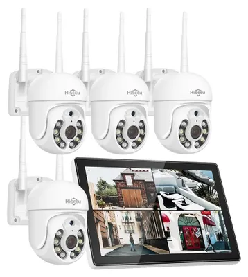 Produktbild von Überwachung CCTV-System, 10CH NVR, Nachtsichtfähigkeiten, 3MP PTZ-System, EU-Stecker, Keine