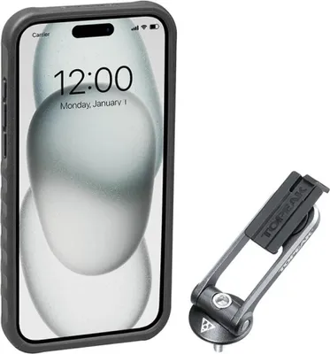 Immagine prodotto di Topeak RideCase iPhone 15 Plus, nero/grigio + supporto