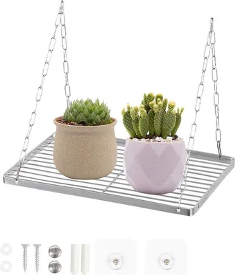 Immagine prodotto di Scaffale da parete sospeso in metallo per cucina e bagno