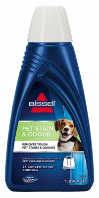 Produktbild von Bissell Pet Stain & Odour, Teppichreiniger, Flüssigkeit, Teppich, Teppich, 1000 ml, Haustierfleck, Greater than 30%: water. Less than 3%: nonionic surfactants, detergent builders, anionic...