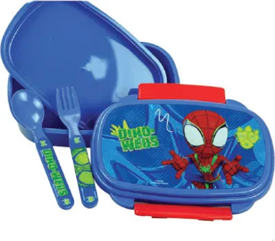 Obrázek produktu pro Spiderman Dino-Webs sendvičovač + sada příborů