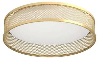 Produktbild von LUPPINERIA Wand-/Deckenleuchte Lampe Beleuchtung - H9,5 x Ø38,5 cm - messing-matt - 20W inkl. - IP20