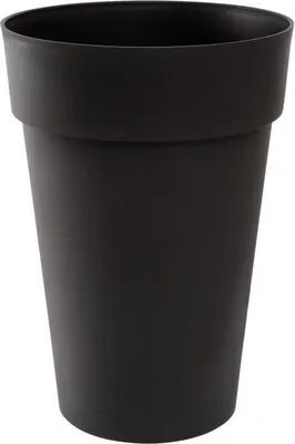 Obrázok produktu pre Kvetináč, vysoký okrúhly Ø 46 cm, 67 l, Ø 46 x V. 65 cm, antracitovo sivý, EDA Toscane, odolný proti UV žiareniu, mrazuvzdorný