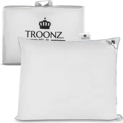 Produktbild von Troonz® Kissen Portofino | 60 x 70 cm | Kissen Nackenschmerzen | 30 Tage Probeschlafen | Kissen in Hotelqualität | Schlafzimmerkissen | Geeignet für Rücken-, Seiten- und Bauchschläfer | Orthopädisch | e Tragetasche