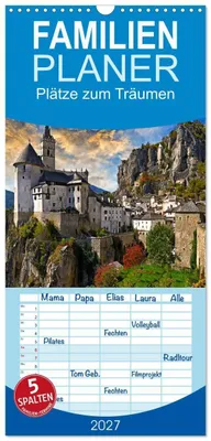 Produktbild von Familienplaner 2027 - Plätze zum Träumen mit 5 Spalten (Wandkalender, 21 x 45 cm) CALVENDO