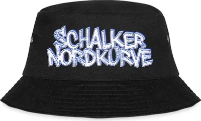 Produktbild von Spreadshirt Schalke Nordkurve Fußball Sport Fischerhut, L/XL (Caps), Schwarz
