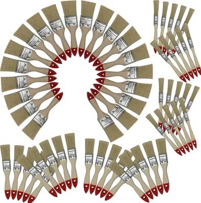 Produktbild von 60-teiliges Pinselset Flachpinsel