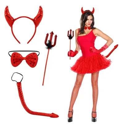 Obrázek produktu pro Kostým ďáblice, 4dílný - téma: Halloween