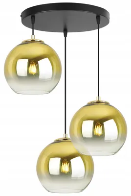 Obrázek produktu pro Závěsná lampa Stropní svítidlo Zlatý stínidlo 20 cm