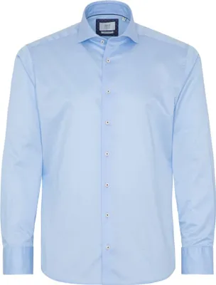 Produktbild von Eterna - Slim Fit - Bügelfreies Herren Langarm Hemd, (3850 XS82), Größe:45, Farbe:Hellblau (10)