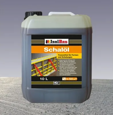 Produktbild von Isolbau Schalöl Professional - 10 Liter Trennmittel für Formen & Schalungen - Beton-Trennmittel, begrenzt die Haftung von Beton, Mörtel & Kleber