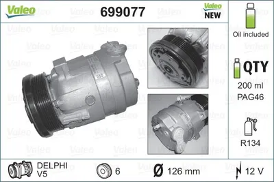 Immagine prodotto di VALEO Compressore, aria condizionata 699077