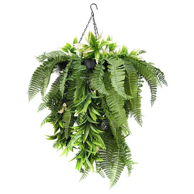 Zdjęcie produktu dla Wisząca roślina Rainforest Sztuczna zielona roślina do użytku wewnętrznego i zewnętrznego