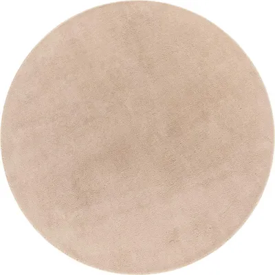 Produktbild von TT Home Wohnzimmer Teppich Kurzflor Anti-Rutsch Rückseite Unifarben Modern Waschbar Größe 80 cm Rund