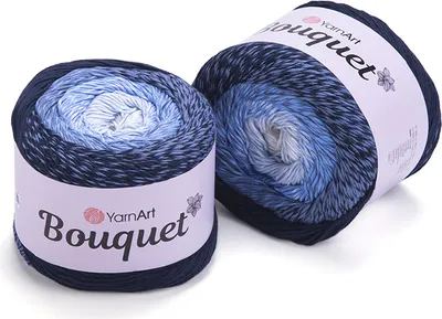 Produktbild von YarnArt Bouquet 717 Ombré Garn 250g, 500m, 100% Baumwolle, ideal für leichte Strickprojekte