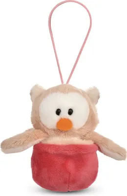 Produktbild von Nici Reversible Eule Owluna Im Teddy Nest 12 Cm Rosa  Rosa One Size