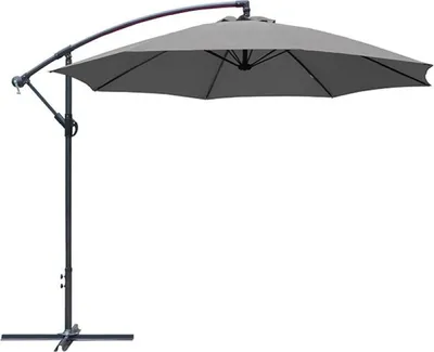 Produktbild von Sonnenschirm 300cm - Grau/Taupe