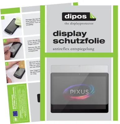 Produktbild von 2x Schutzfolie für Pixus Vision 10.1 matt Displayschutzfolie Display Schutz