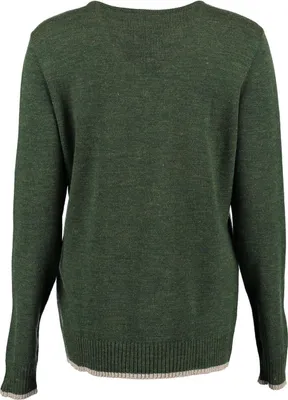 Produktbild von Damen Trachten Wolljanker Strickjacke Tracht Weste , Größe:38, Farbe:Oliv
