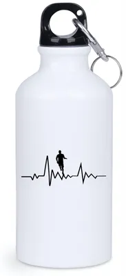 Produktbild von Lauf-Trinkflasche mit Namen 400 ml Geschenk Sport