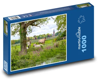 Obrázek produktu pro martinpuzzle - Puzzle 1000 - Holandsko - koně