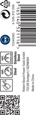 Obrázek produktu pro Bosch 2 608 585 876, Vrtačka, Spirálový vrták, 3 mm, 61 mm, Kov, 3 mm