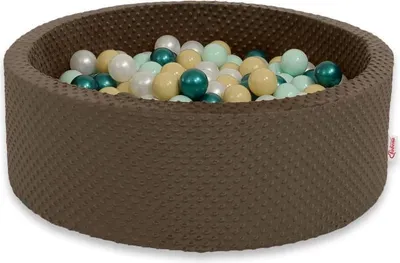 Produktbild von Ball Pond Minky – Ballbox – Weicher Schaumstoff, stimuliert die Hand-E-Koordination, 300 Bälle