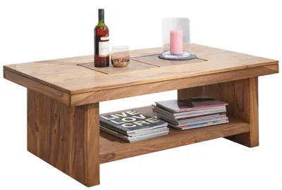 Produktbild von MASSIVMOEBEL24.DE Couchtisch Sheesham 118x70x45 gebeizt TURIN #17
