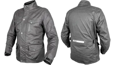 Produktbild von Motorradjacke PORTLAND Wachsbaumwolle wasserdicht winddicht mit Protektoren
