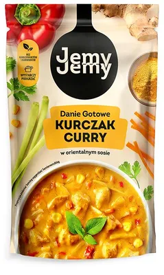 Produktbild von Curry Hähnchen 360g - Fertiggericht für Mikrowelle oder Topf - JemyJemy