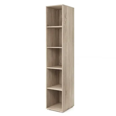 Produktbild von Bücherregal Domino Sonoma Eiche Hochschrank mit 4 Einlegeböden.
